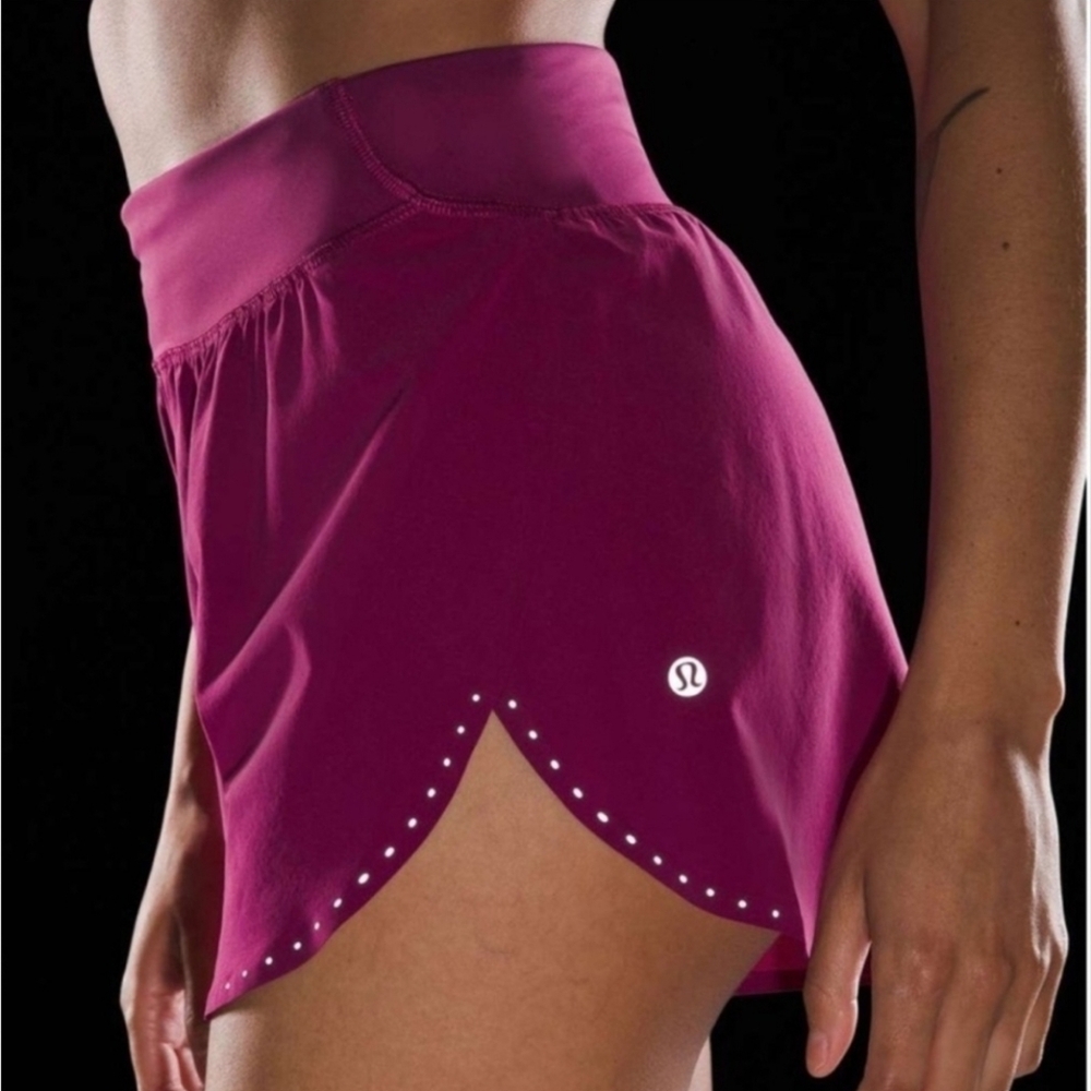 Lululemon Fast and Free High-Rise Classic-Fit Short‎ 3" Size 12 Nightfall Purple